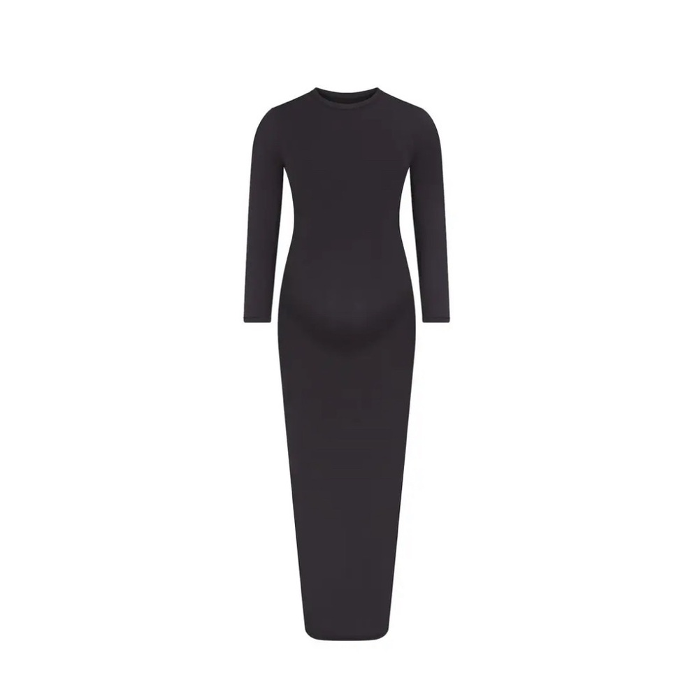 NEW SKIMS Fits Everybody Maternity Long Sleeve Dress
